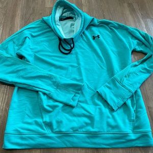 Under armour blue turtle neck type sweatshirt